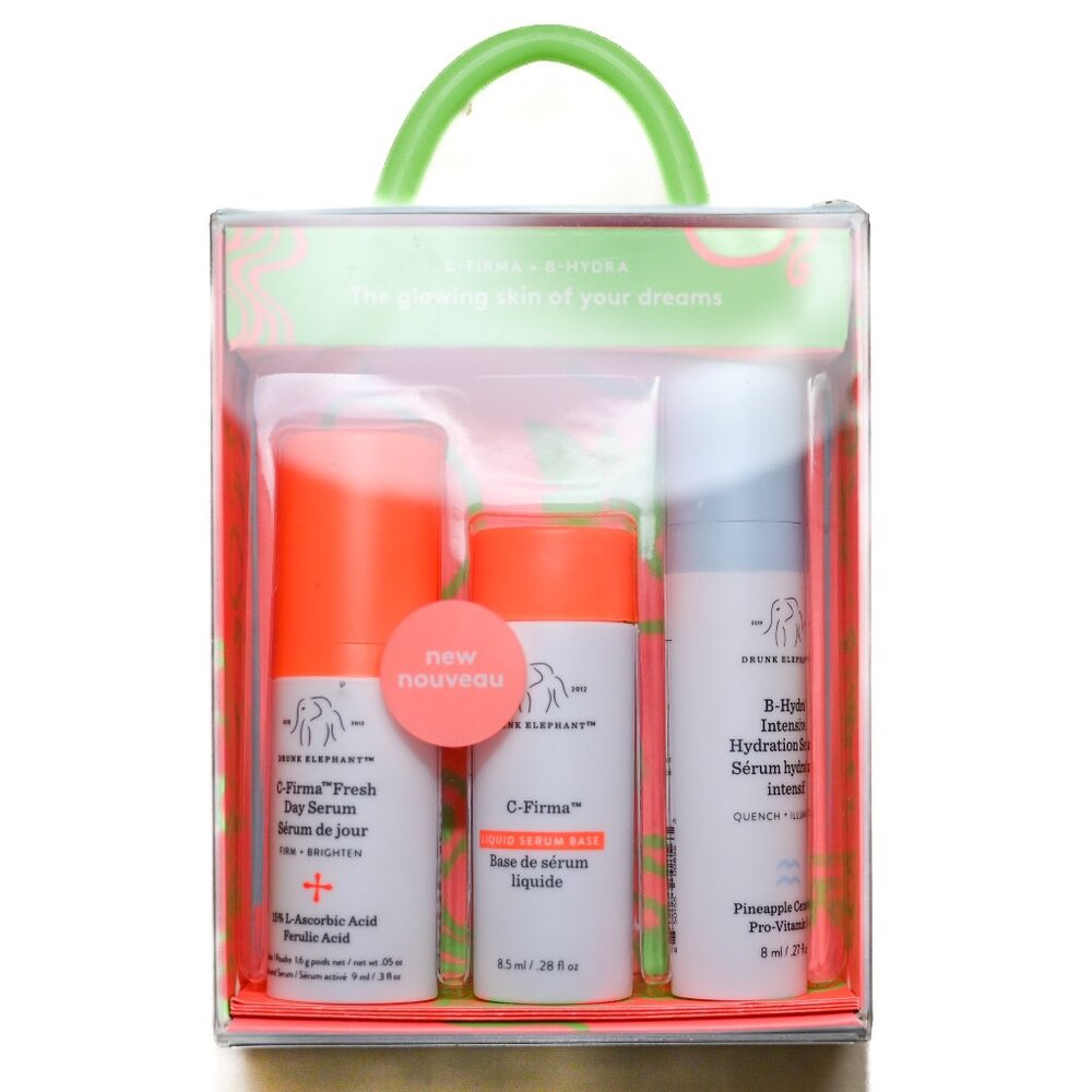 NEW DRUNK ELEPHANT C-Firma Fresh + B-Hydra Dream Day Duo Travel Set